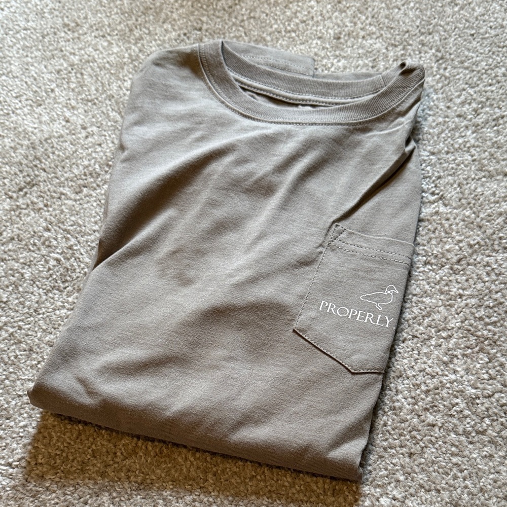 Properly Tied Gray Long Sleeve T-Shirt - Picture 4 of 10
